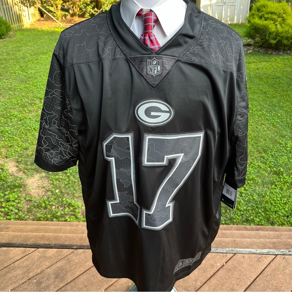 NEW Green Bay Packers Adams Jersey #17 XXL Black Sewn Nike NWT MSRP=$185 Reflect